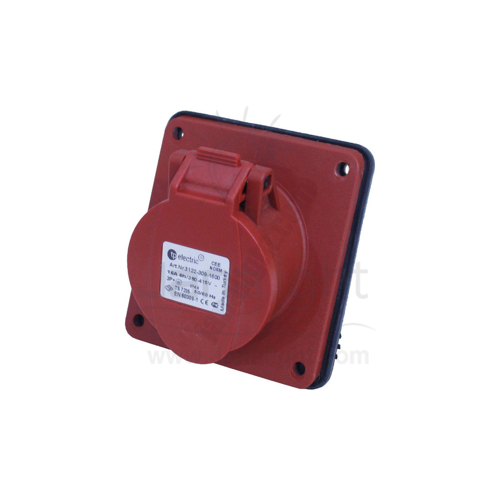 بريزة صاروخ 16 امبير 4 بول داخل تركي Turkish Inside Installation 4P 16A Industrial Connector Plug